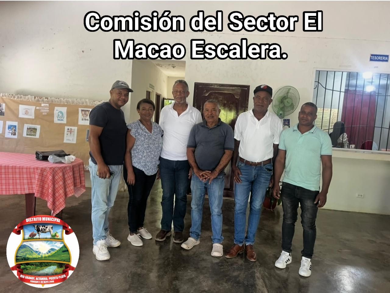 En el día de hoy recibimos la visita de una comisión desde el sector el macao escalera.