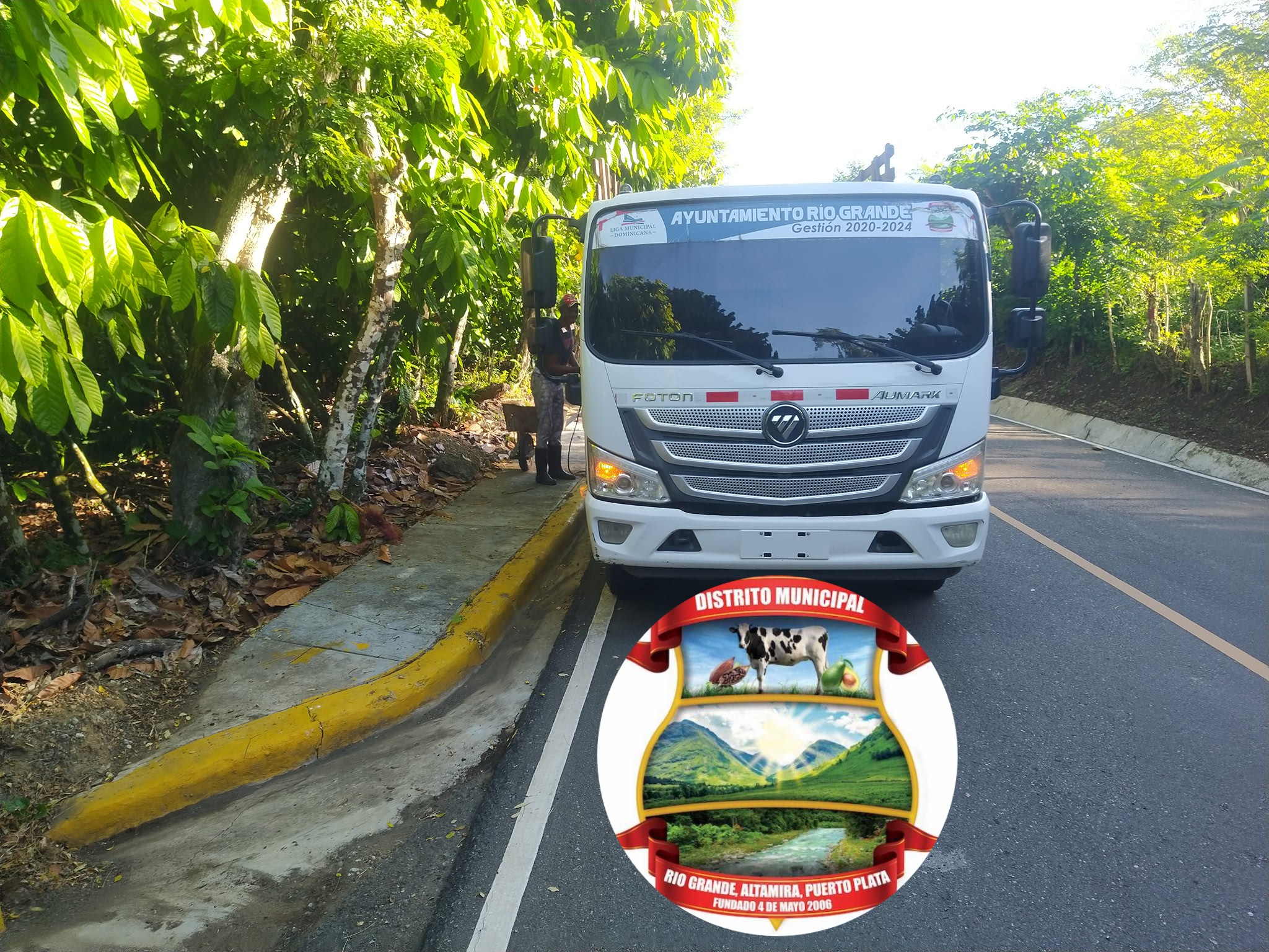 Iniciamos una nueva semana laboral y continuamos nuestra labores tde trabajar en favor de nuestro distrito municipal Río Grande.